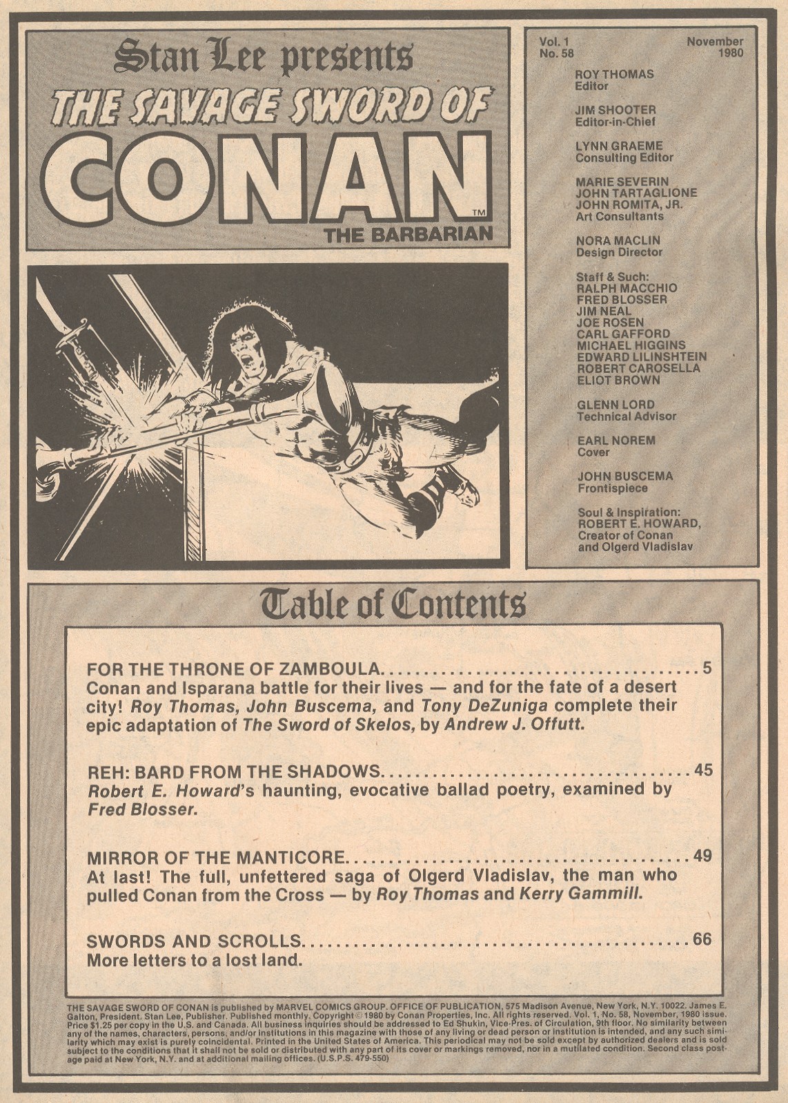 Read online The Savage Sword Of Conan comic -  Issue #58 - 3