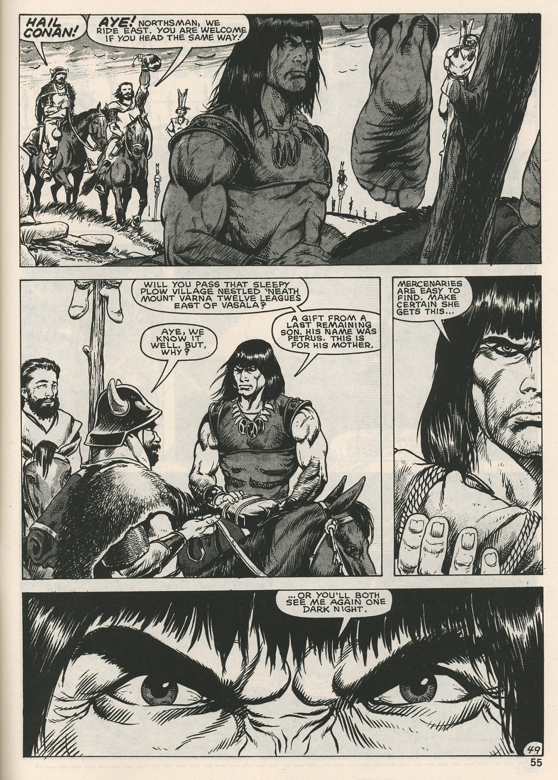 Read online The Savage Sword Of Conan comic -  Issue #126 - 55