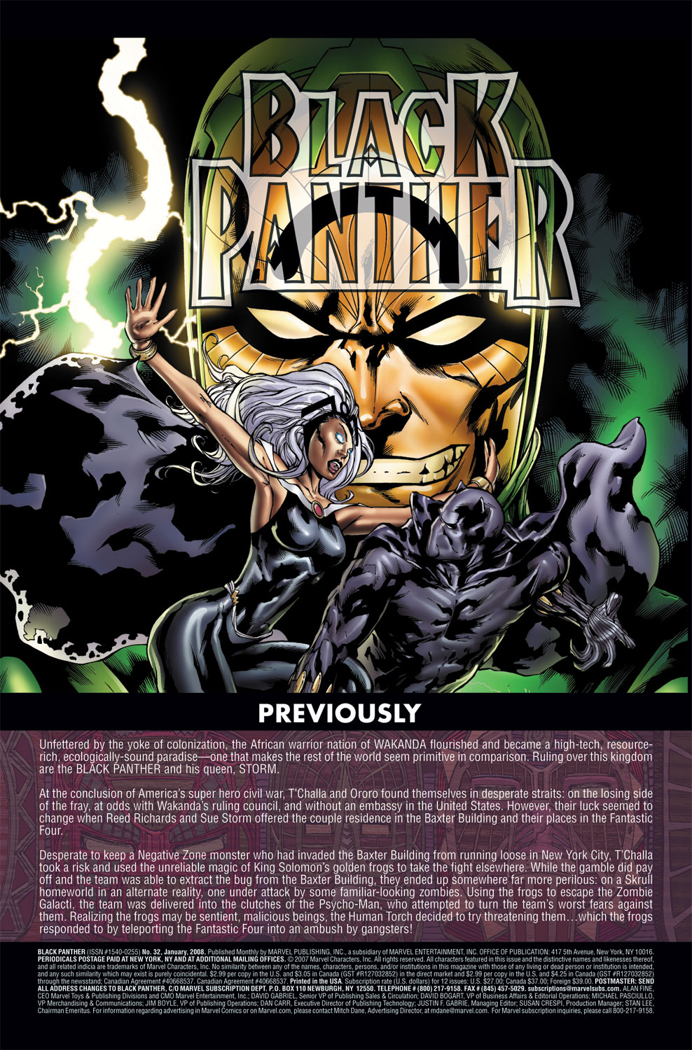 Read online Black Panther (2005) comic -  Issue #32 - 2