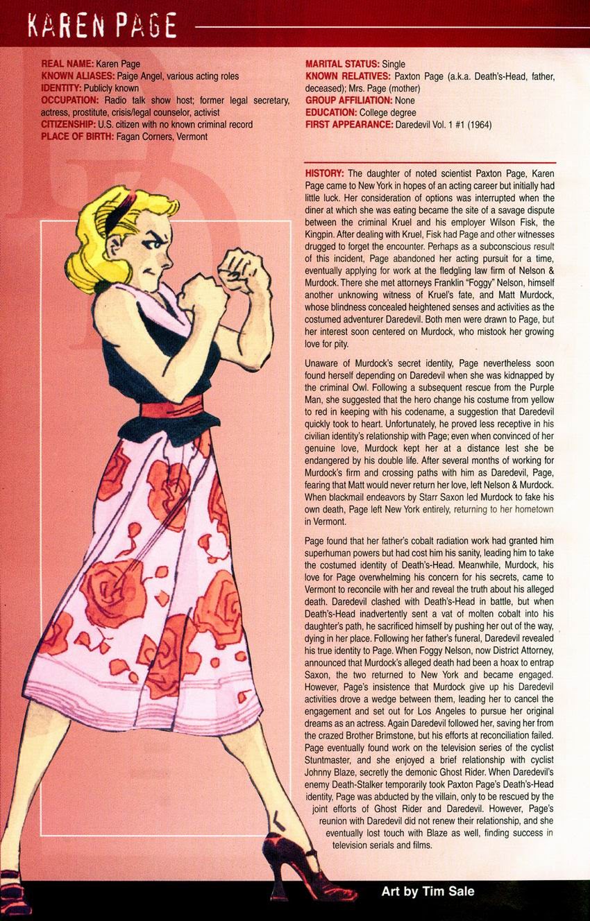 Read online Official Handbook of the Marvel Universe: Daredevil 2004 comic -  Issue # Full - 35