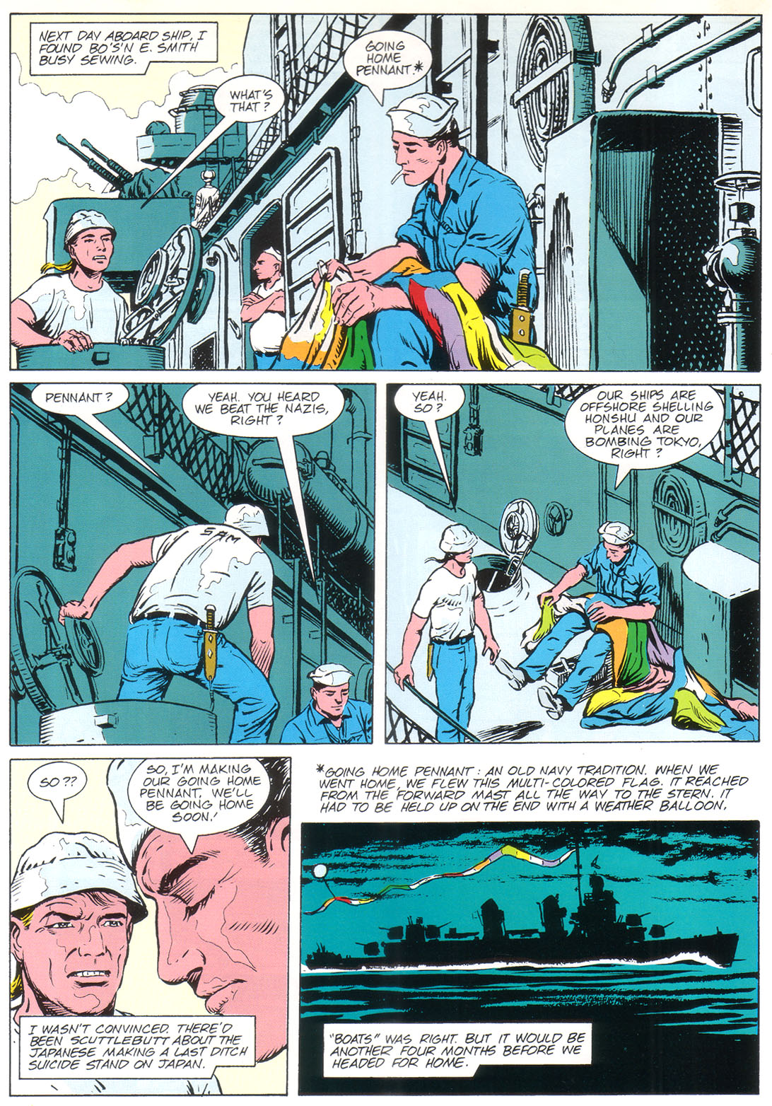 Read online Marvel Graphic Novel comic -  Issue #48 - A Sailors Story - Book 2 - 56
