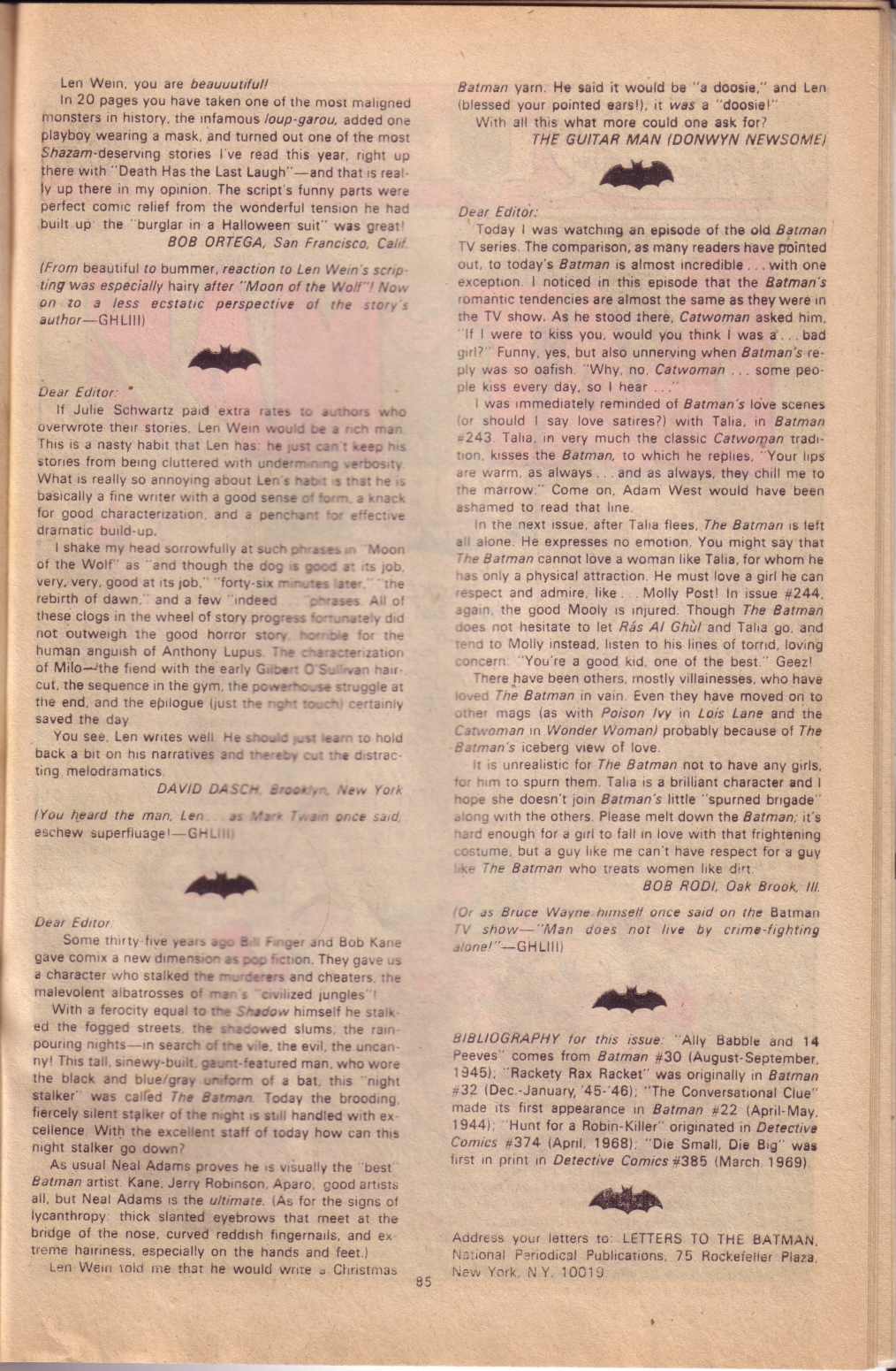 Read online Batman (1940) comic -  Issue #257 - 85