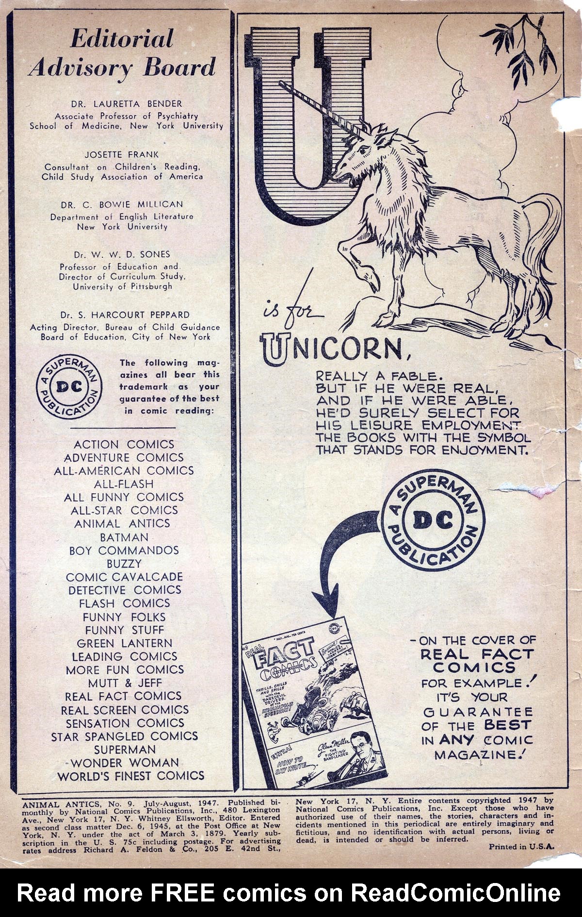 Read online Animal Antics comic -  Issue #9 - 2