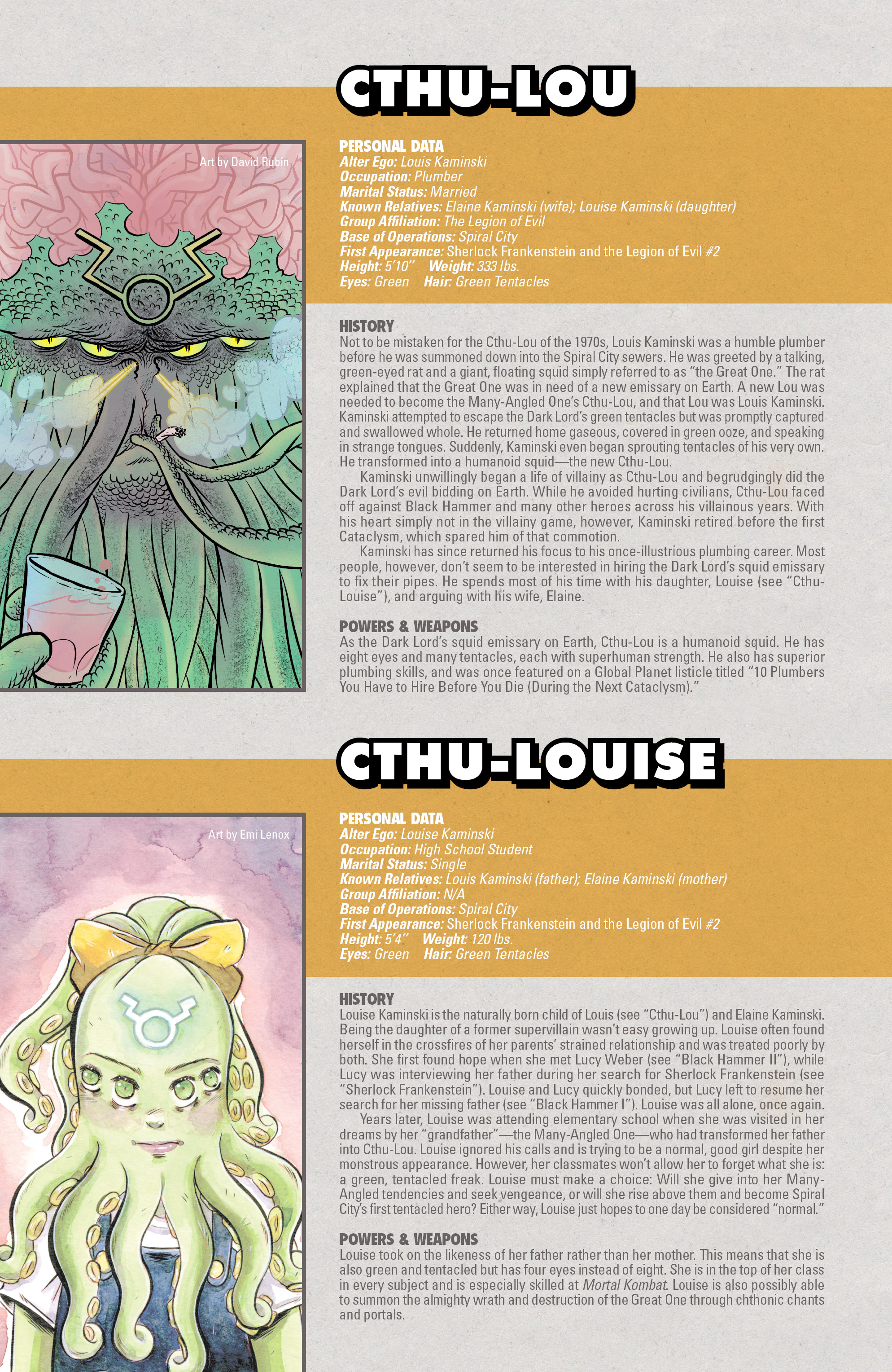 Read online The World of Black Hammer Encyclopedia comic -  Issue # Full - 13