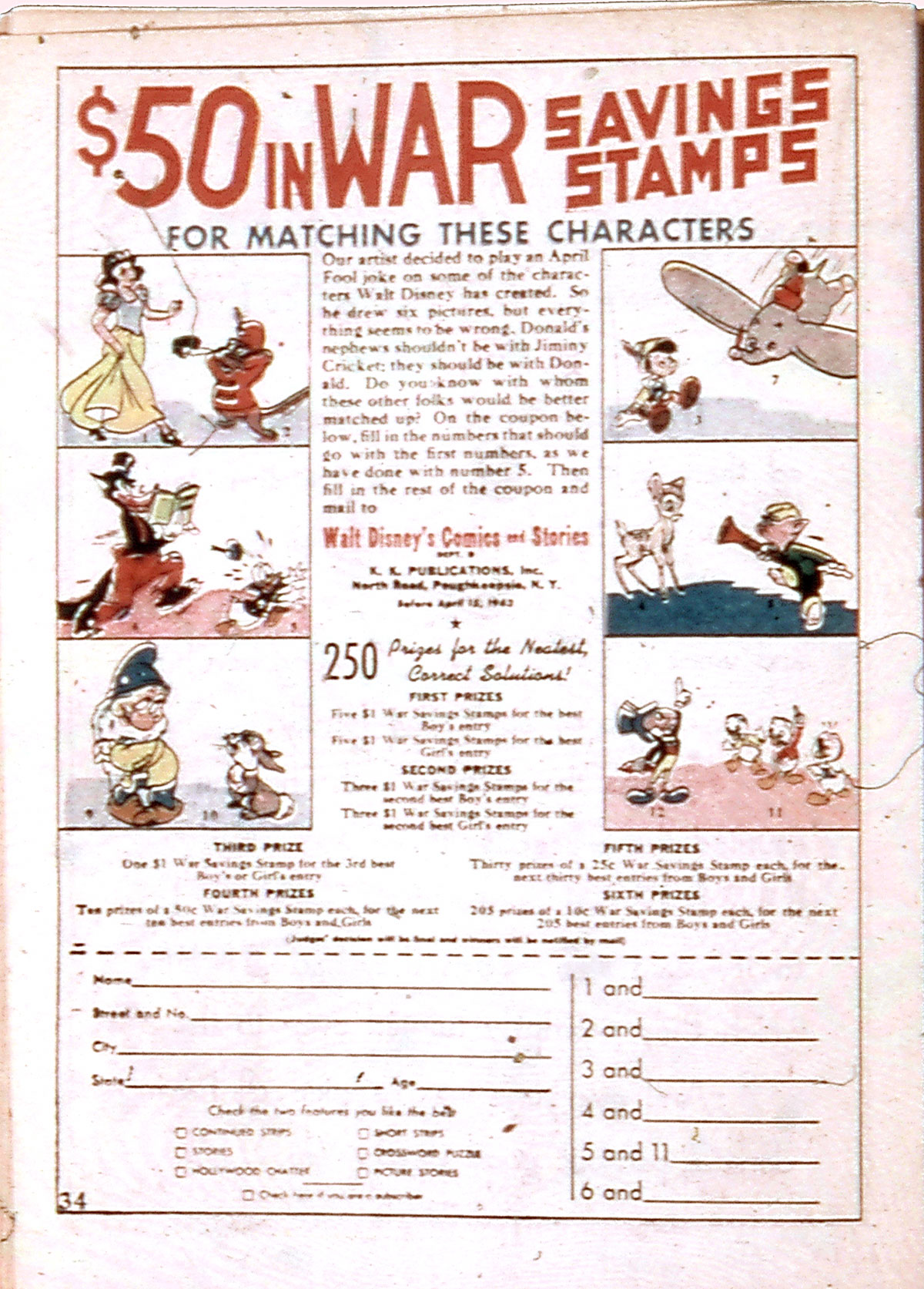 Read online Walt Disney's Comics and Stories comic -  Issue #31 - 36