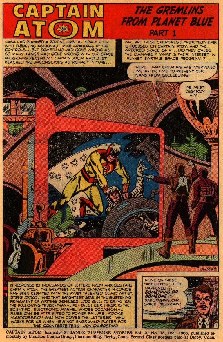Read online Captain Atom (1965) comic -  Issue #78 - 3
