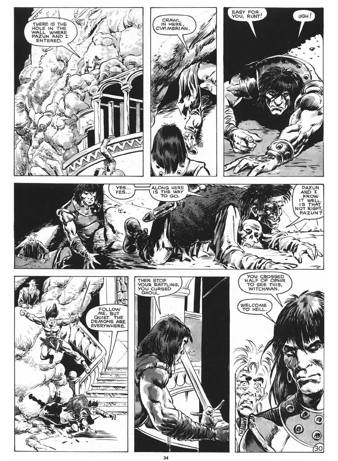 Read online The Savage Sword Of Conan comic -  Issue #161 - 33