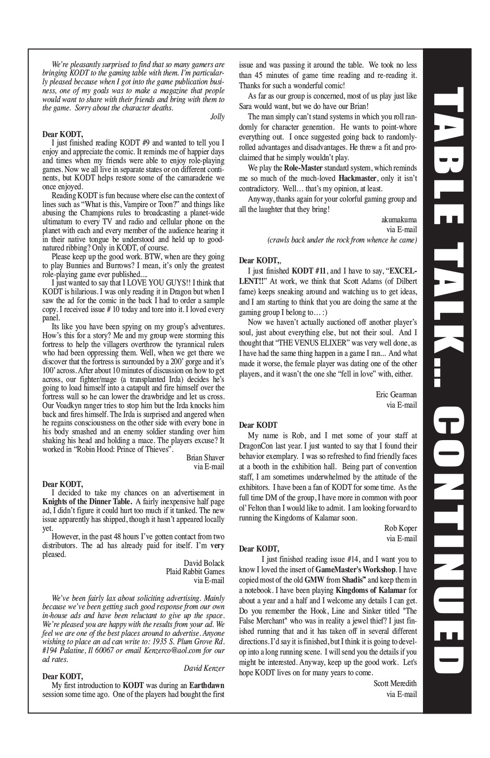 Read online Knights of the Dinner Table comic -  Issue #16 - 5