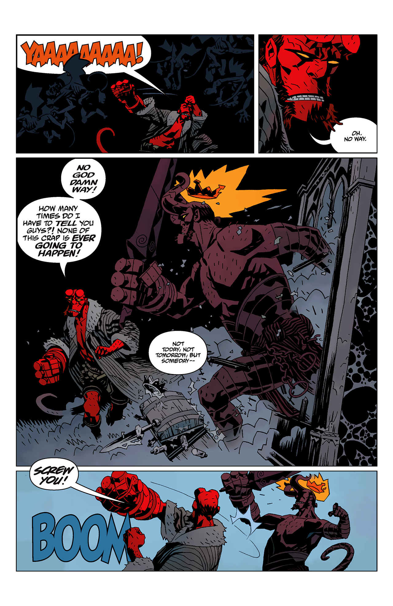 Read online Hellboy: The Wild Hunt comic -  Issue #7 - 16