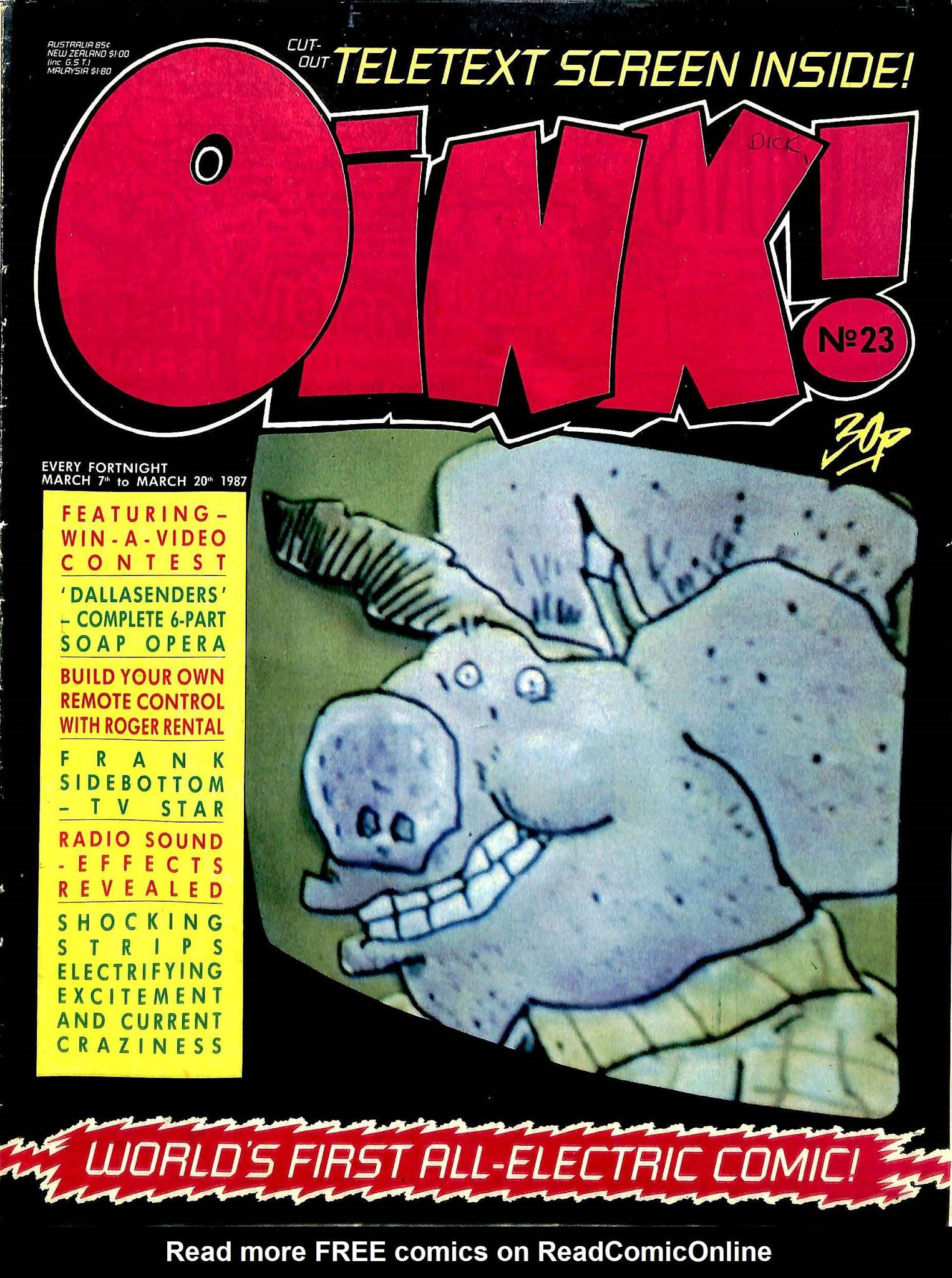 Read online Oink! comic -  Issue #23 - 1