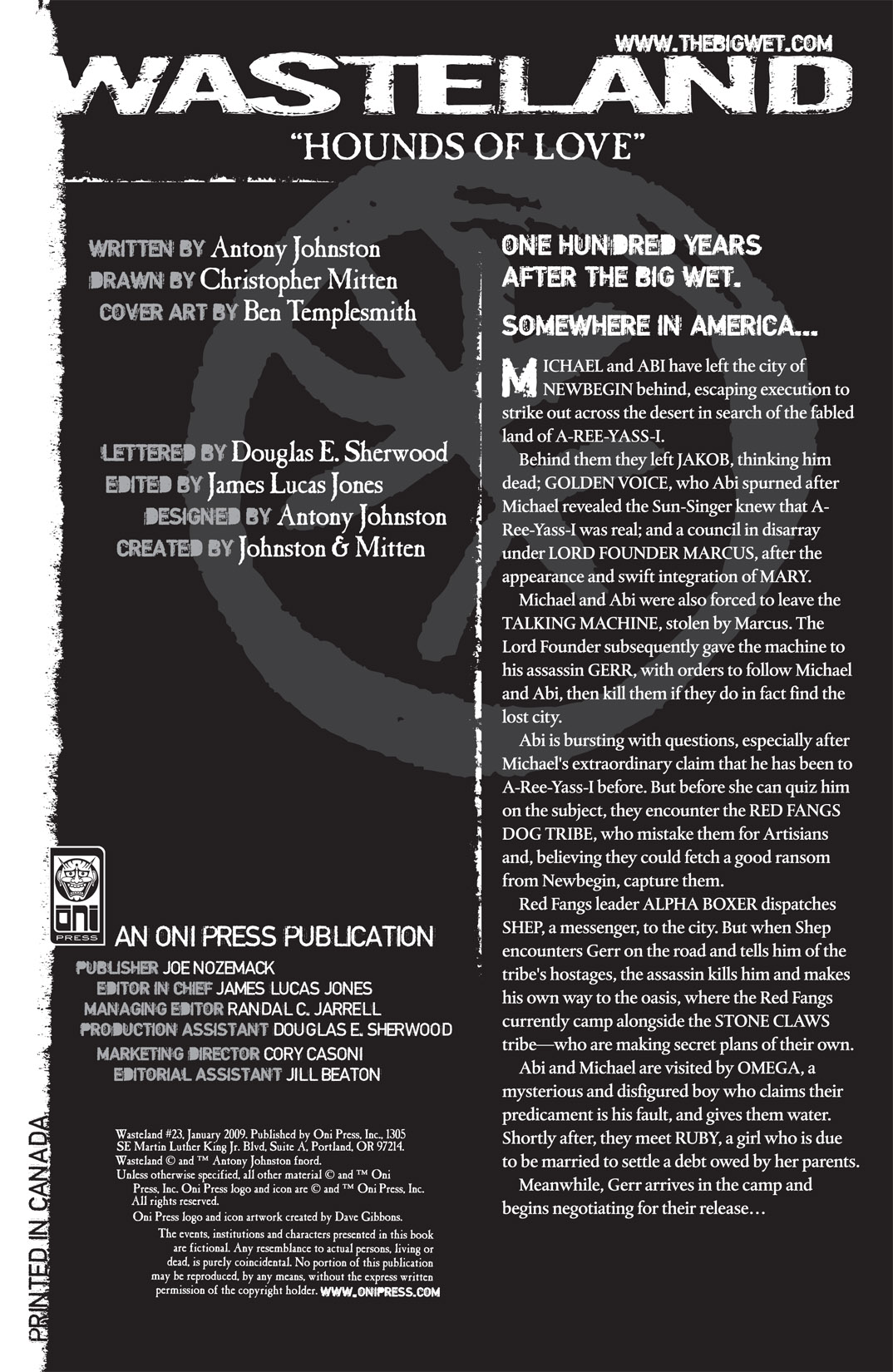 Read online Wasteland (2006) comic -  Issue #23 - 2