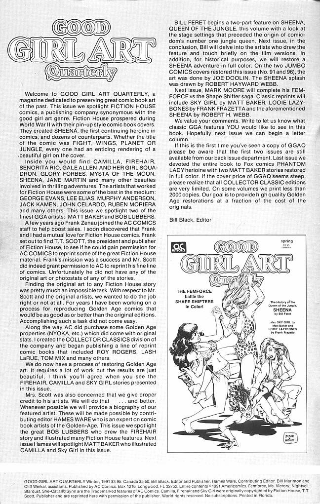 Read online Good Girl Art Quarterly comic -  Issue #3 - 2