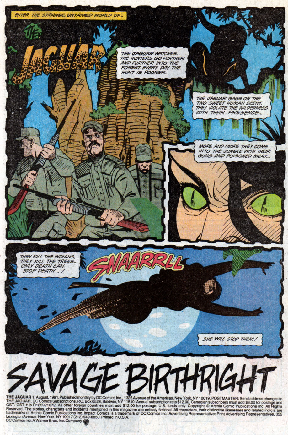 Read online The Jaguar comic -  Issue #1 - 2