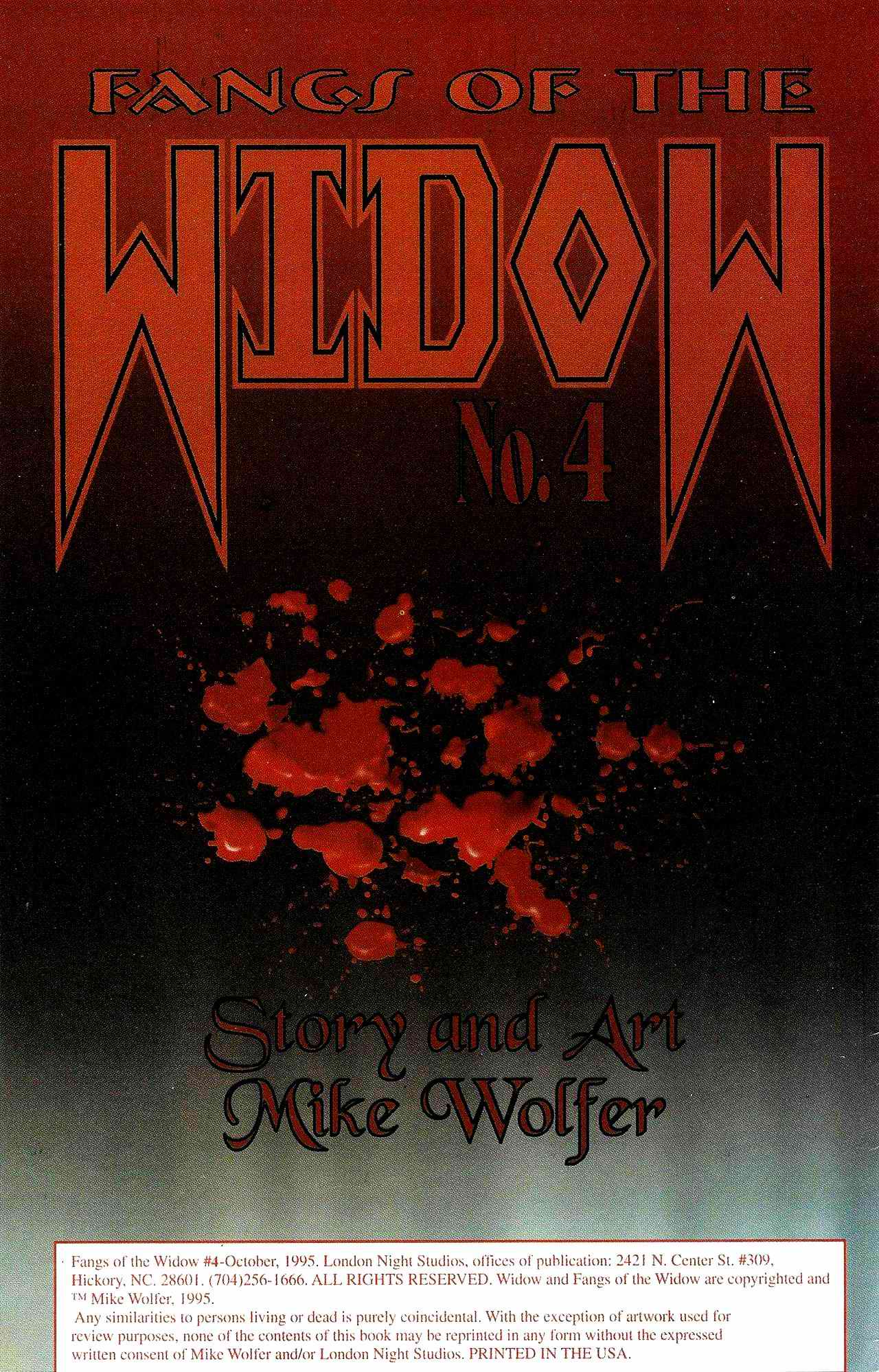Read online Fangs of the Widow comic -  Issue #4 - 2