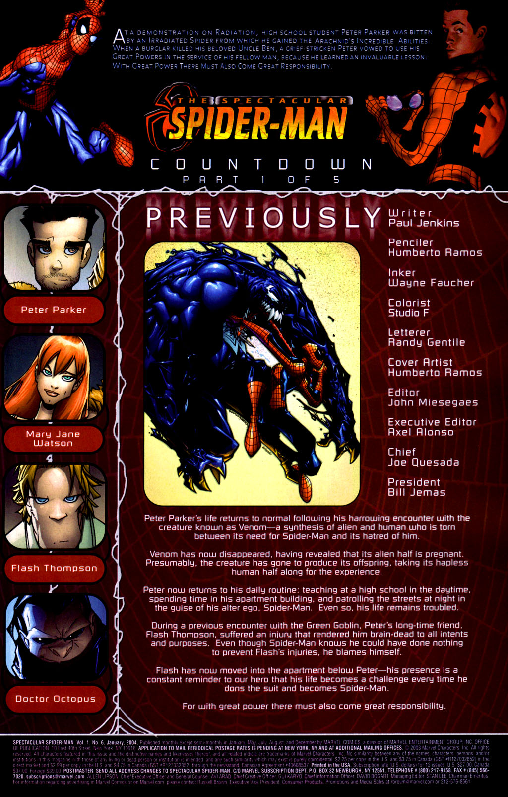 Read online The Spectacular Spider-Man (2003) comic -  Issue #6 - 2