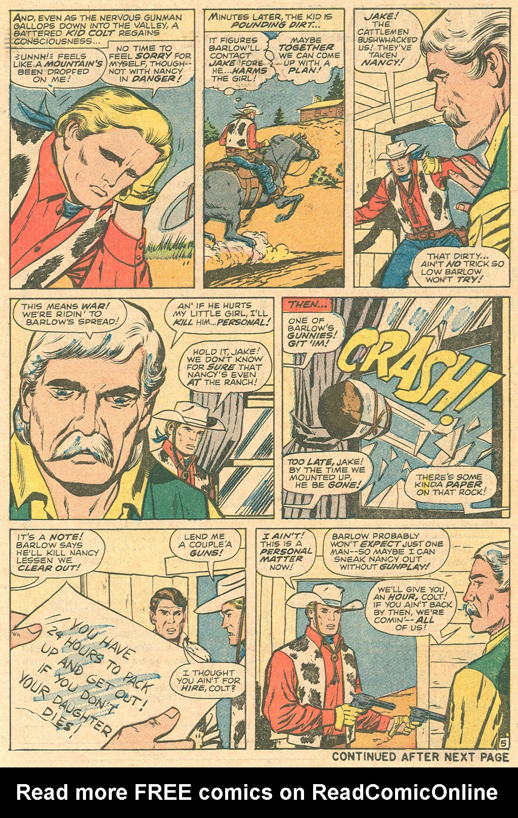 Read online Kid Colt Outlaw comic -  Issue #136 - 7