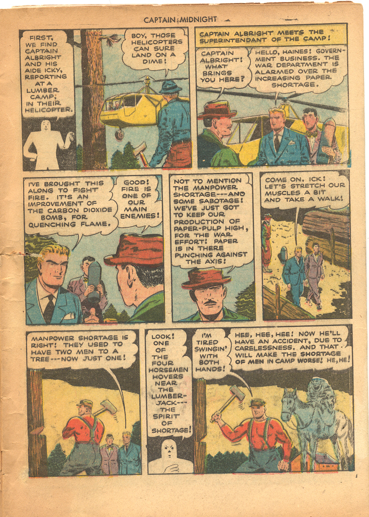 Read online Captain Midnight (1942) comic -  Issue #22 - 5