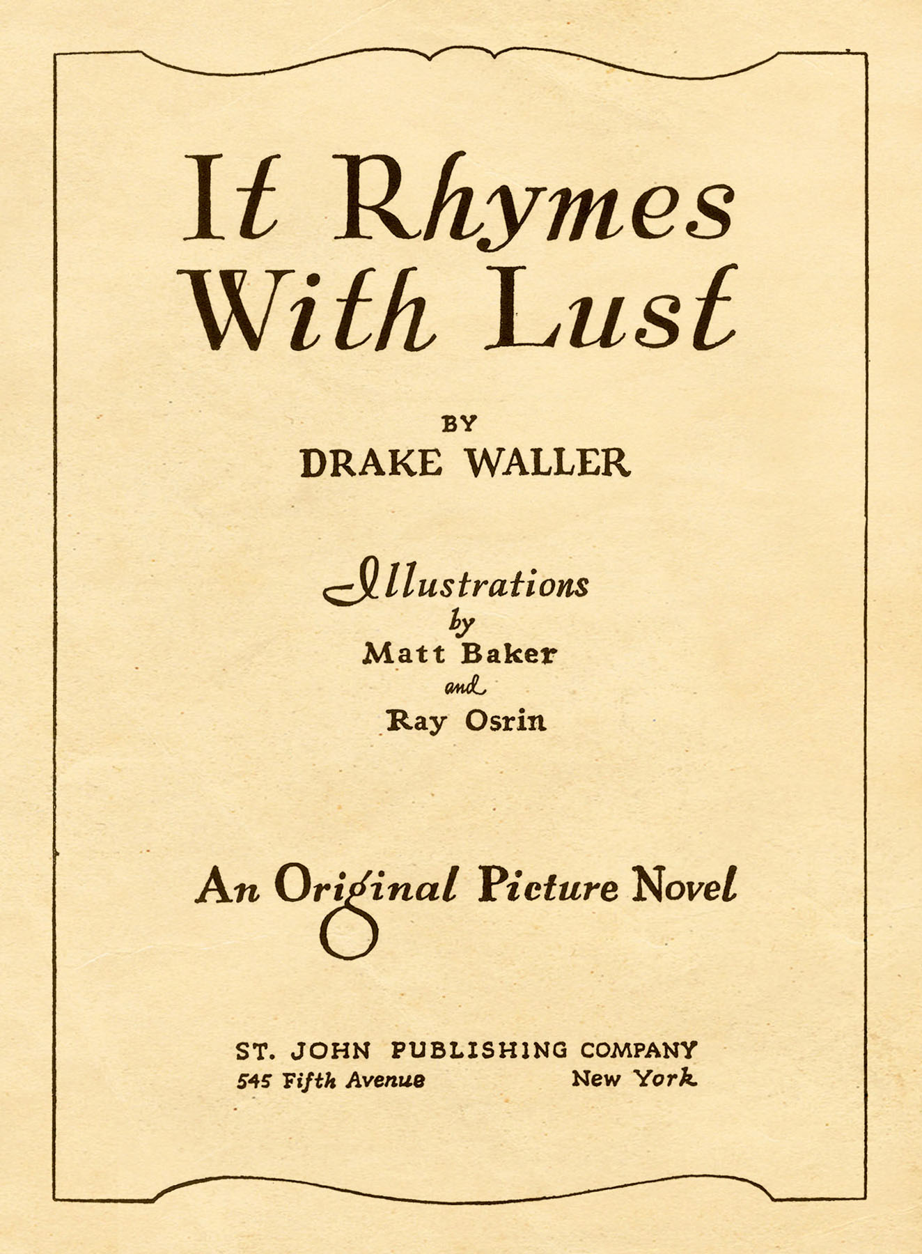 Read online It Rhymes With Lust comic -  Issue # TPB - 3