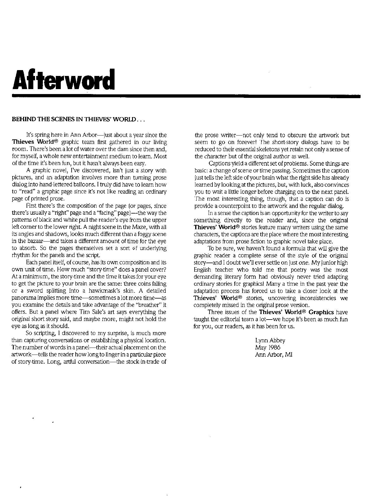 Read online Thieves' World comic -  Issue #3 - 70