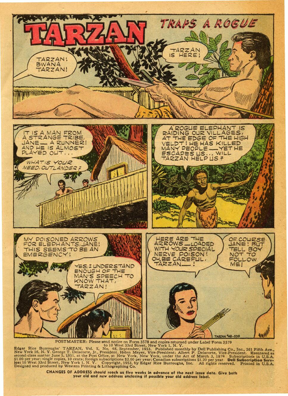 Read online Tarzan (1948) comic -  Issue #48 - 3