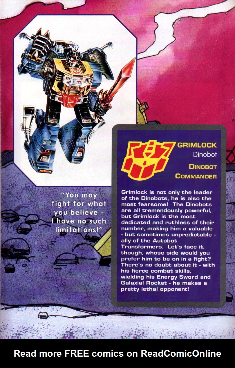 Read online Transformers Generation 2 (1994) comic Issue 1