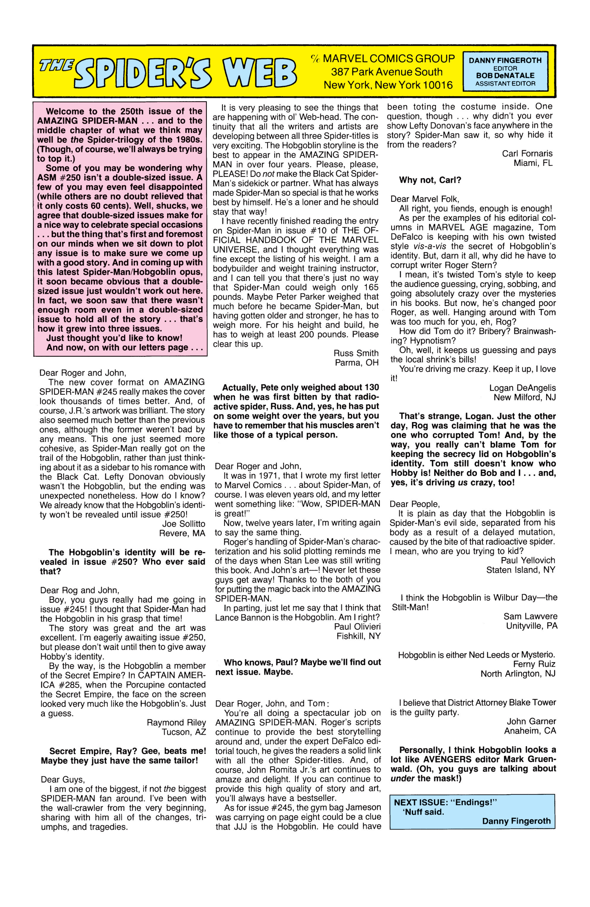 Read online The Amazing Spider-Man (1963) comic -  Issue #250 - 24