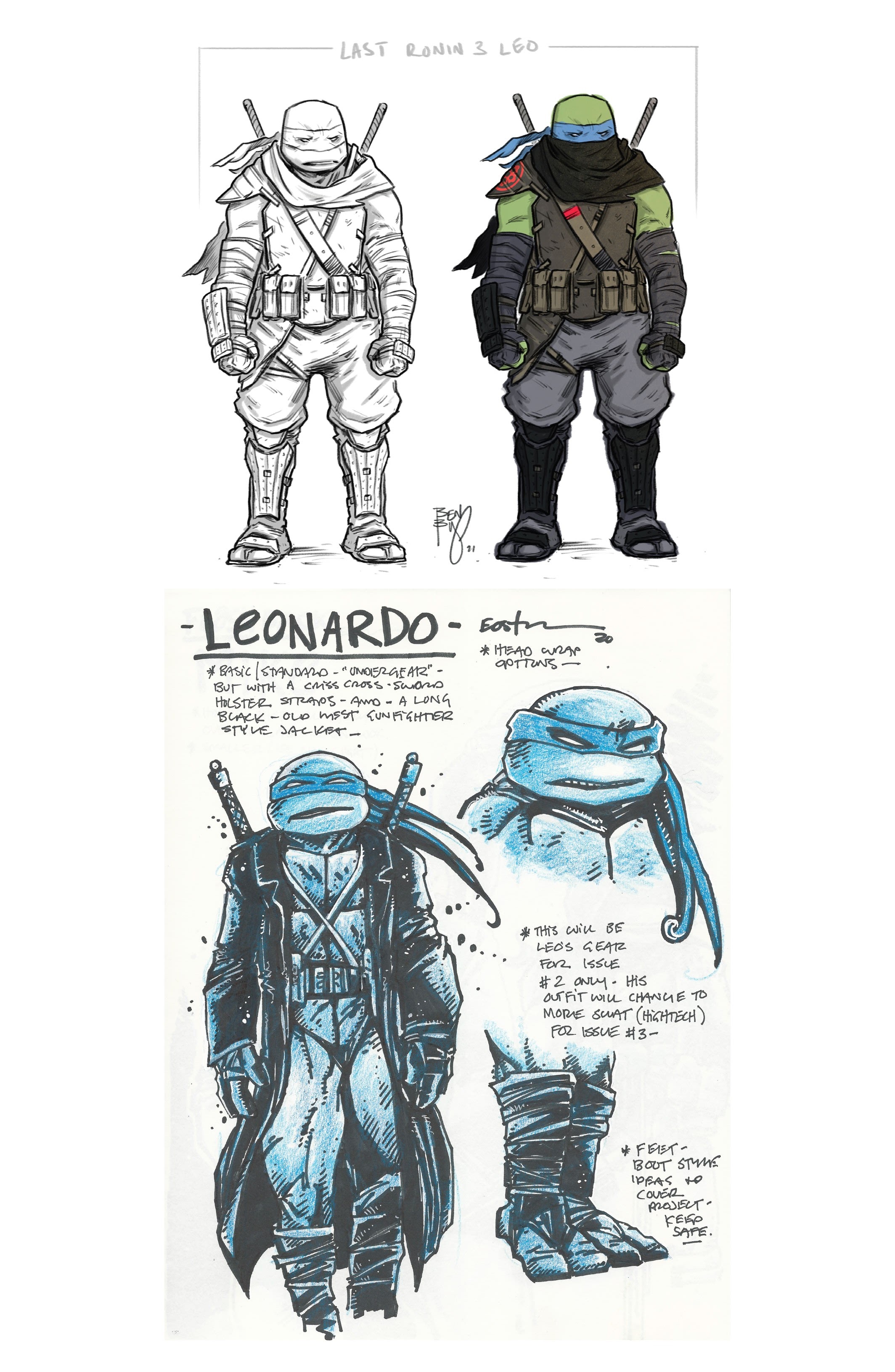 Read online Teenage Mutant Ninja Turtles: The Last Ronin Design Archive comic -  Issue # Full - 25