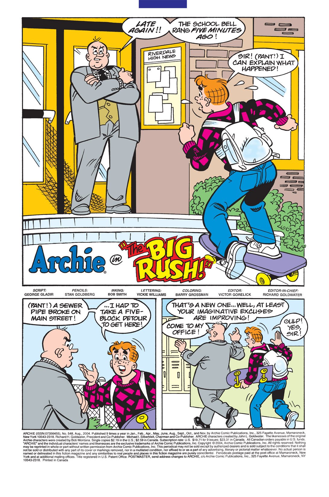 Read online Archie (1960) comic -  Issue #548 - 2