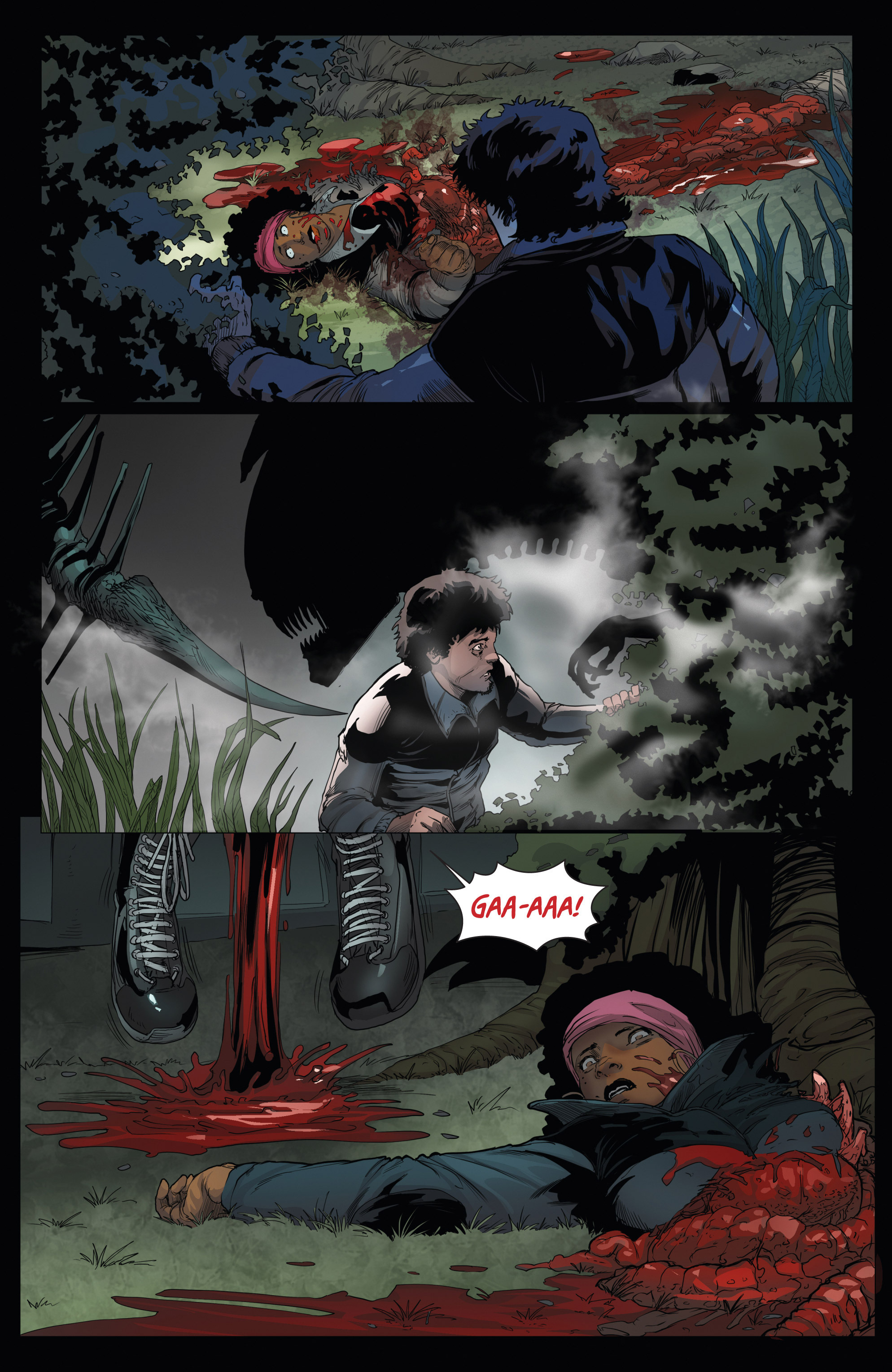 Read online Aliens/Vampirella comic -  Issue #4 - 4