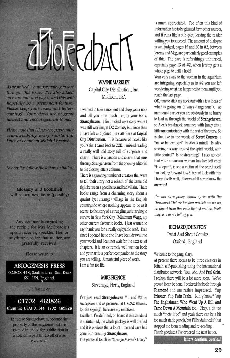 Read online Strangehaven comic -  Issue #3 - 29
