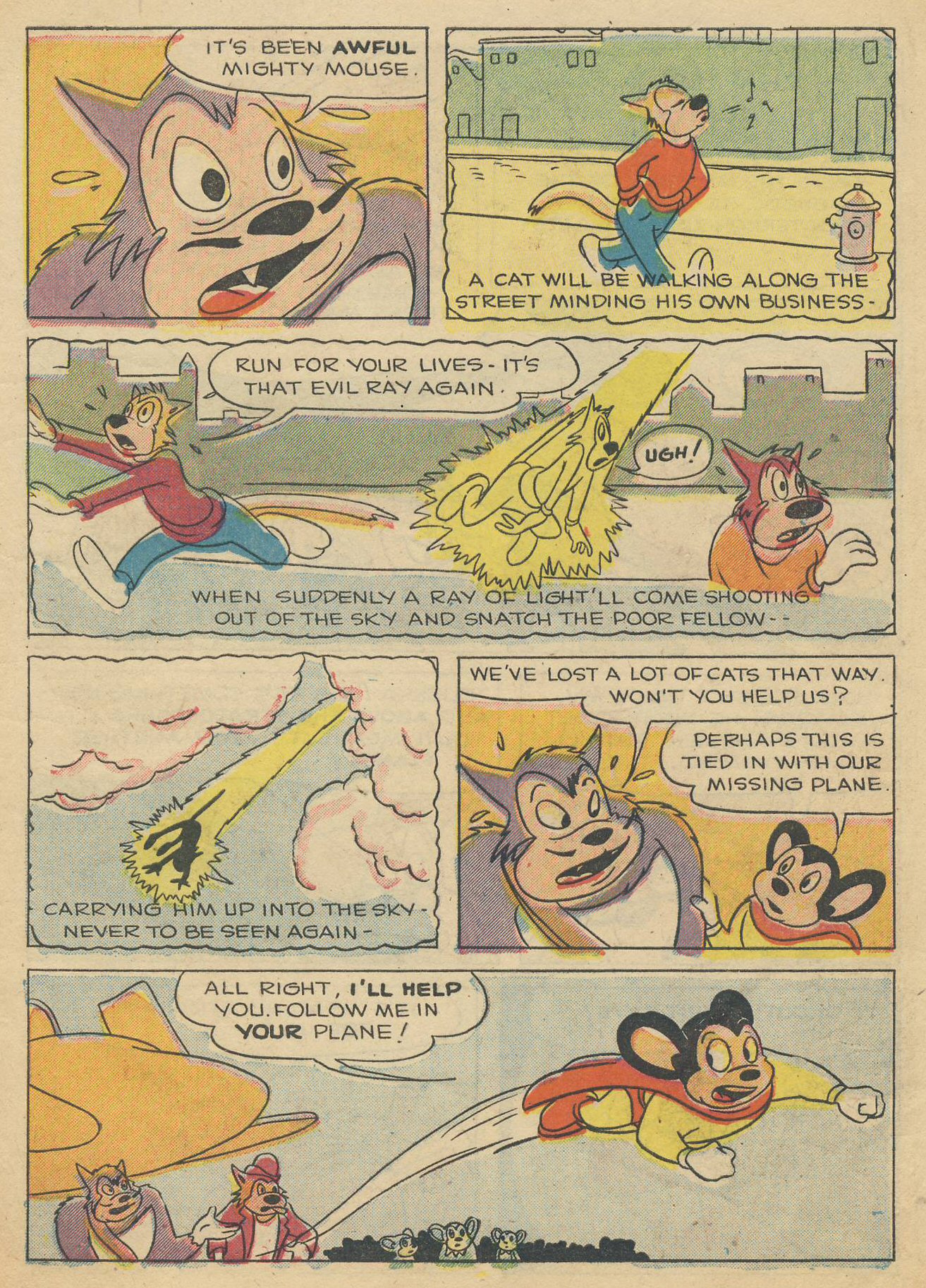 Read online Paul Terry's Mighty Mouse Comics comic -  Issue #66 - 7