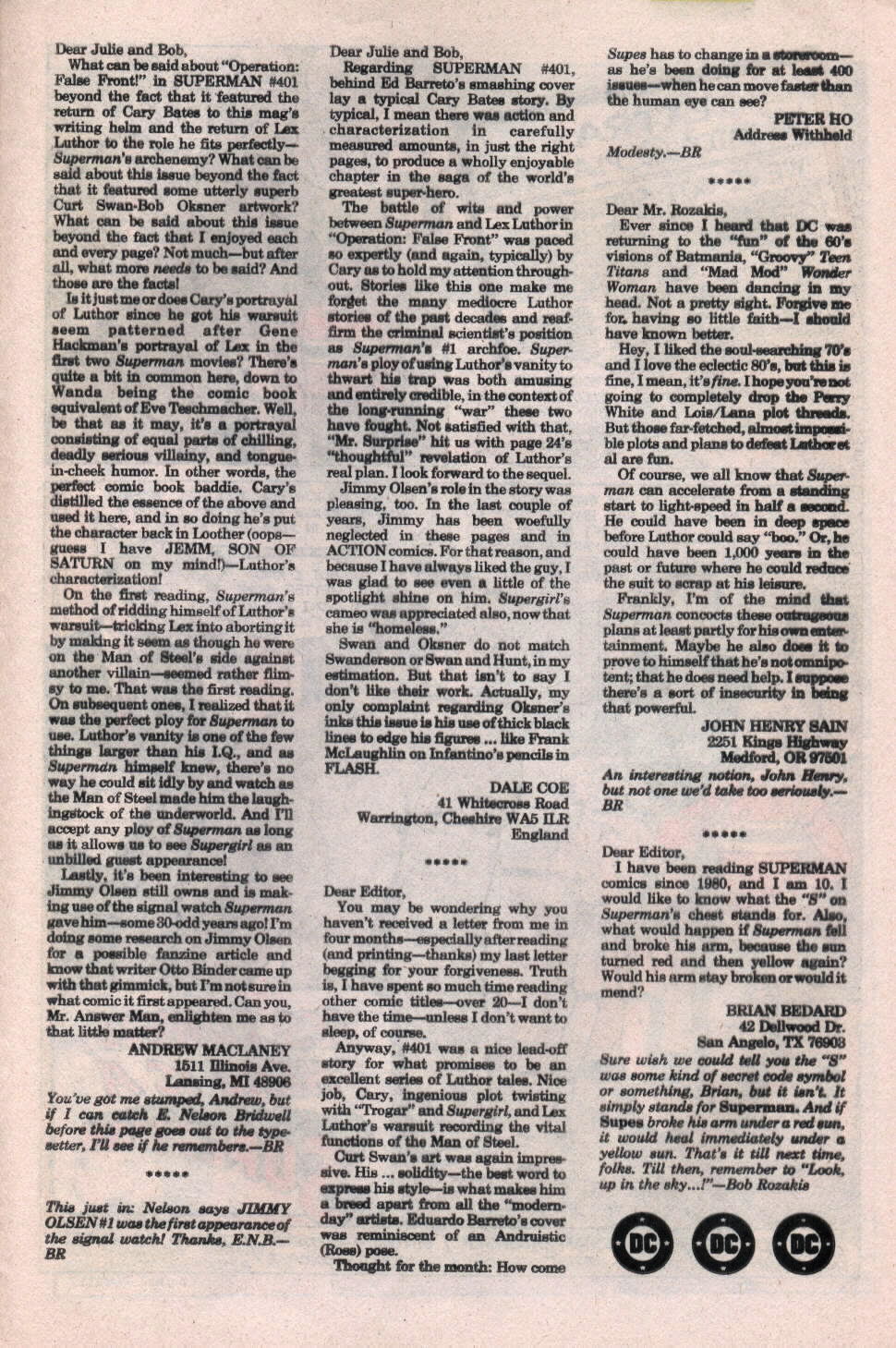 Read online Superman (1939) comic -  Issue #405 - 19