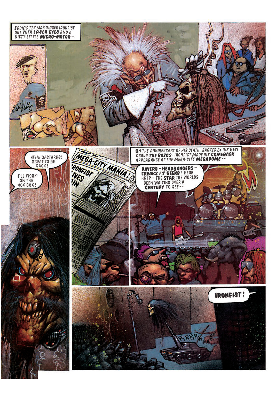 Read online Judge Dredd [Collections - Rebellion] comic -  Issue # TPB Judge Dredd - Heavy Metal Dredd - 98