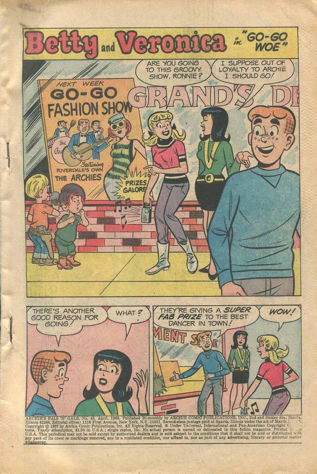 Read online Archie's Pals 'N' Gals (1952) comic -  Issue #45 - 3