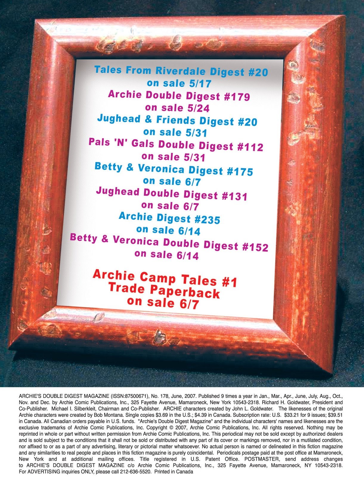 Read online Archie's Double Digest Magazine comic -  Issue #179 - 166