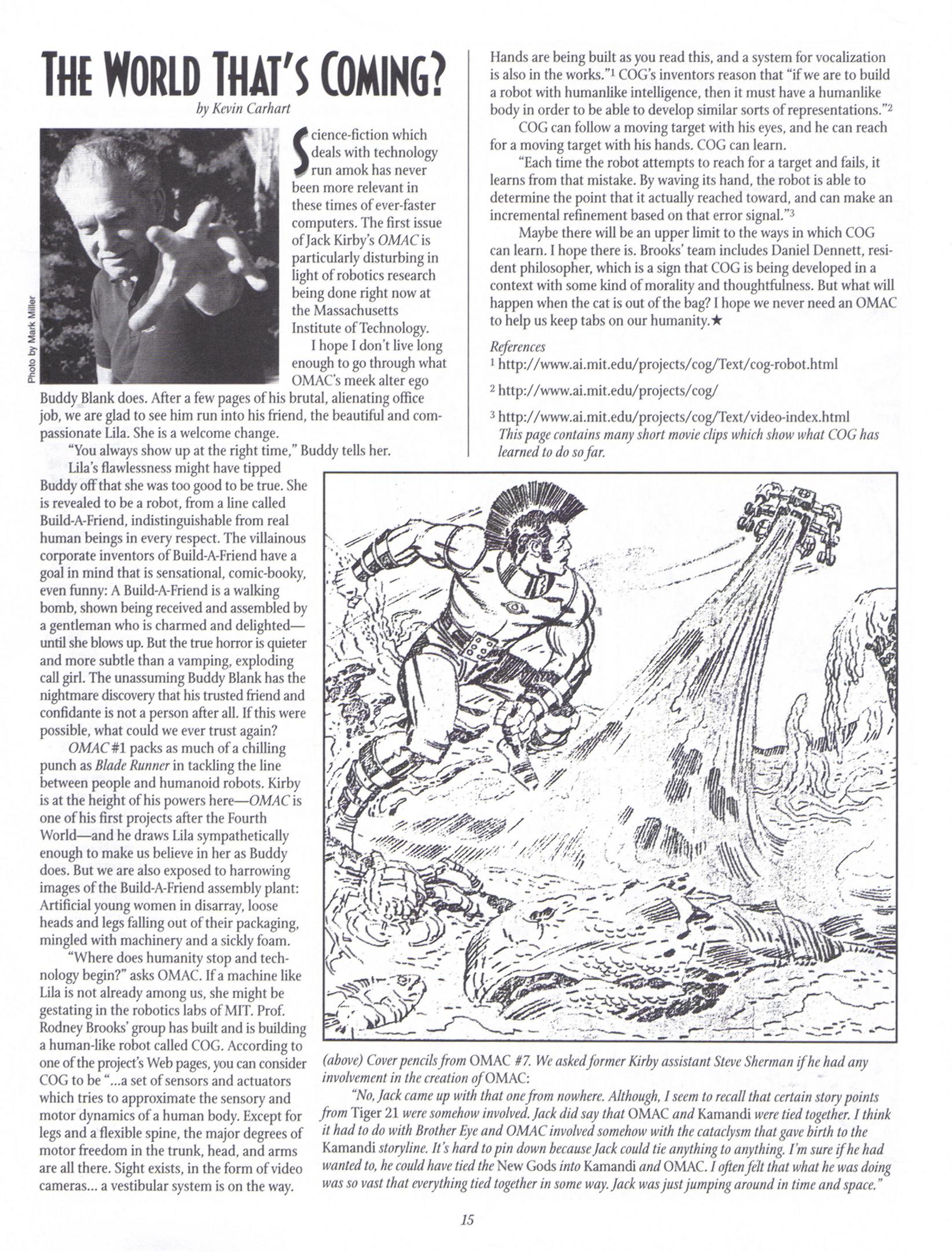 Read online The Jack Kirby Collector comic -  Issue #21 - 15