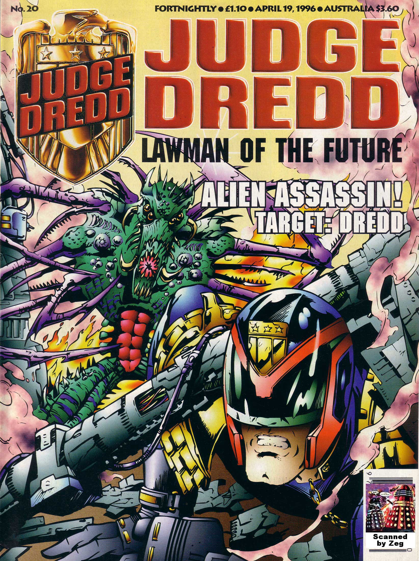 Read online Judge Dredd Lawman of the Future comic -  Issue #20 - 1