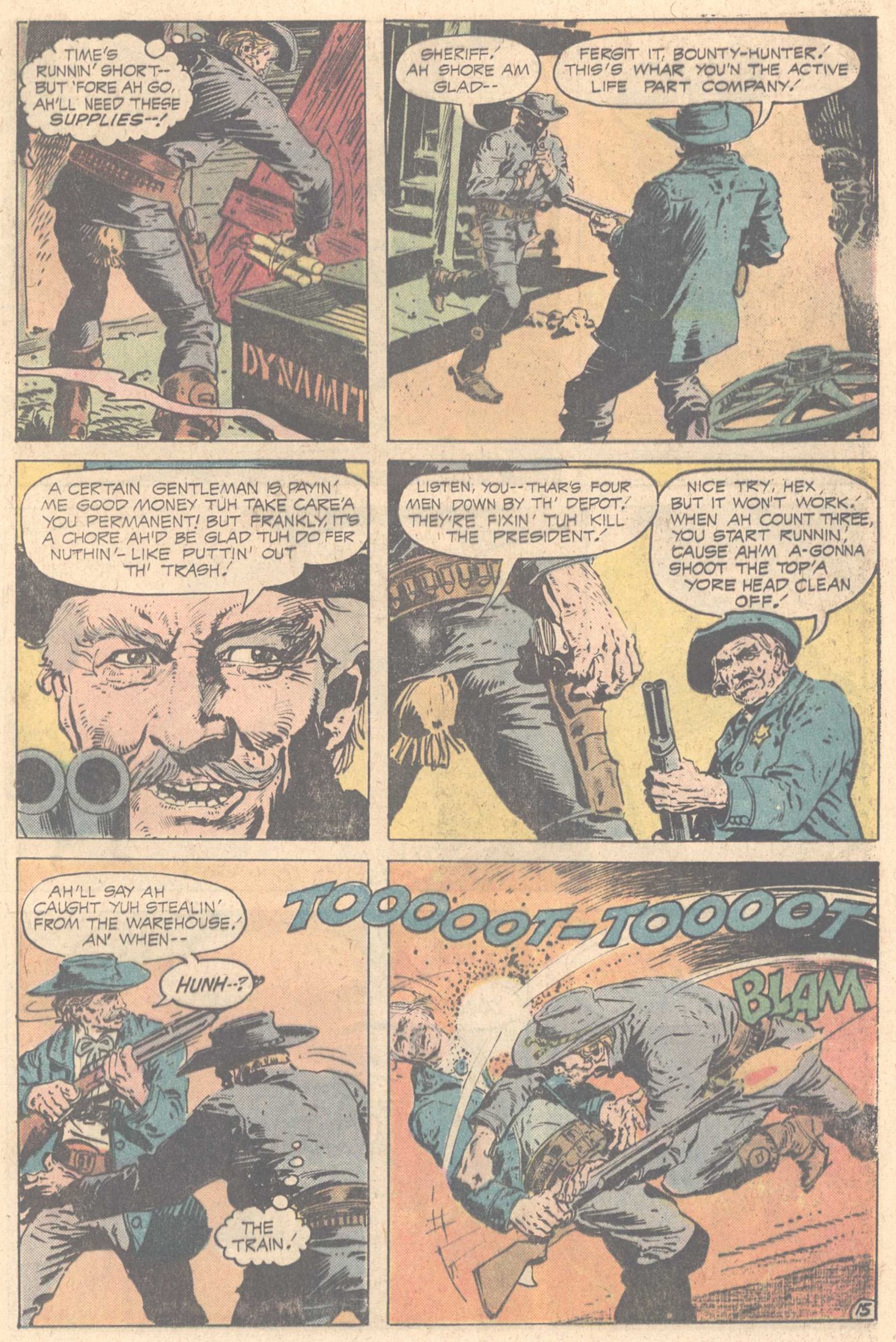Read online Weird Western Tales (1972) comic -  Issue #23 - 24