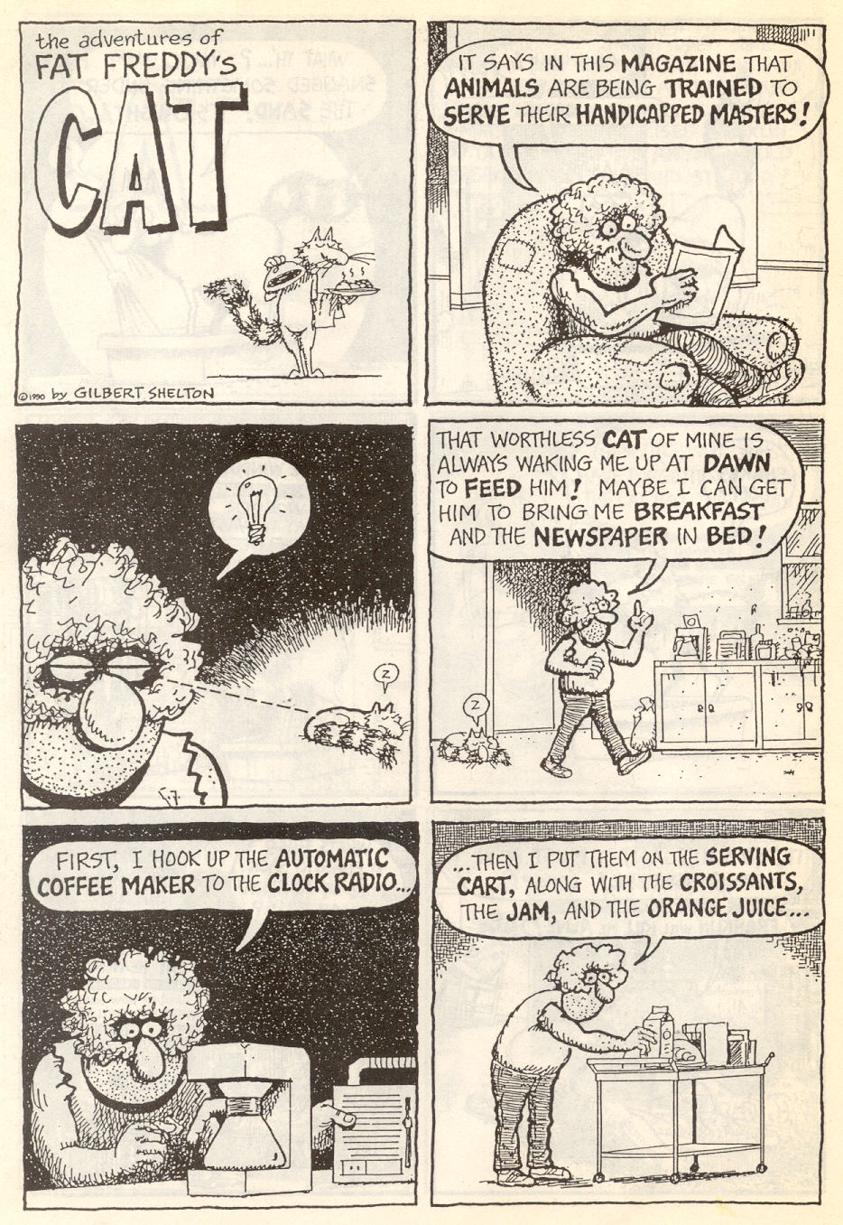 Read online Adventures of Fat Freddy's Cat comic -  Issue #7 - 18