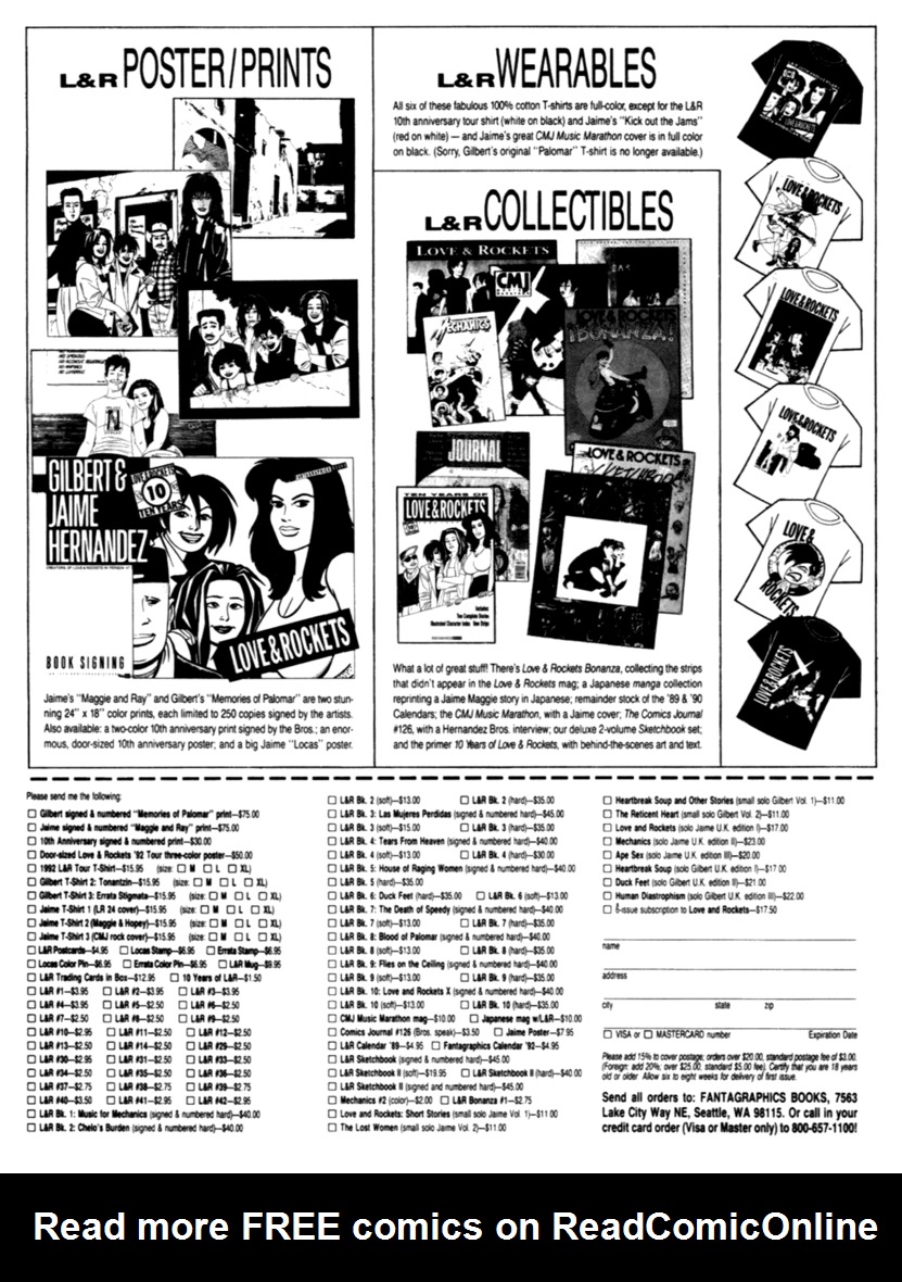 Read online Love and Rockets (1982) comic -  Issue #42 - 34
