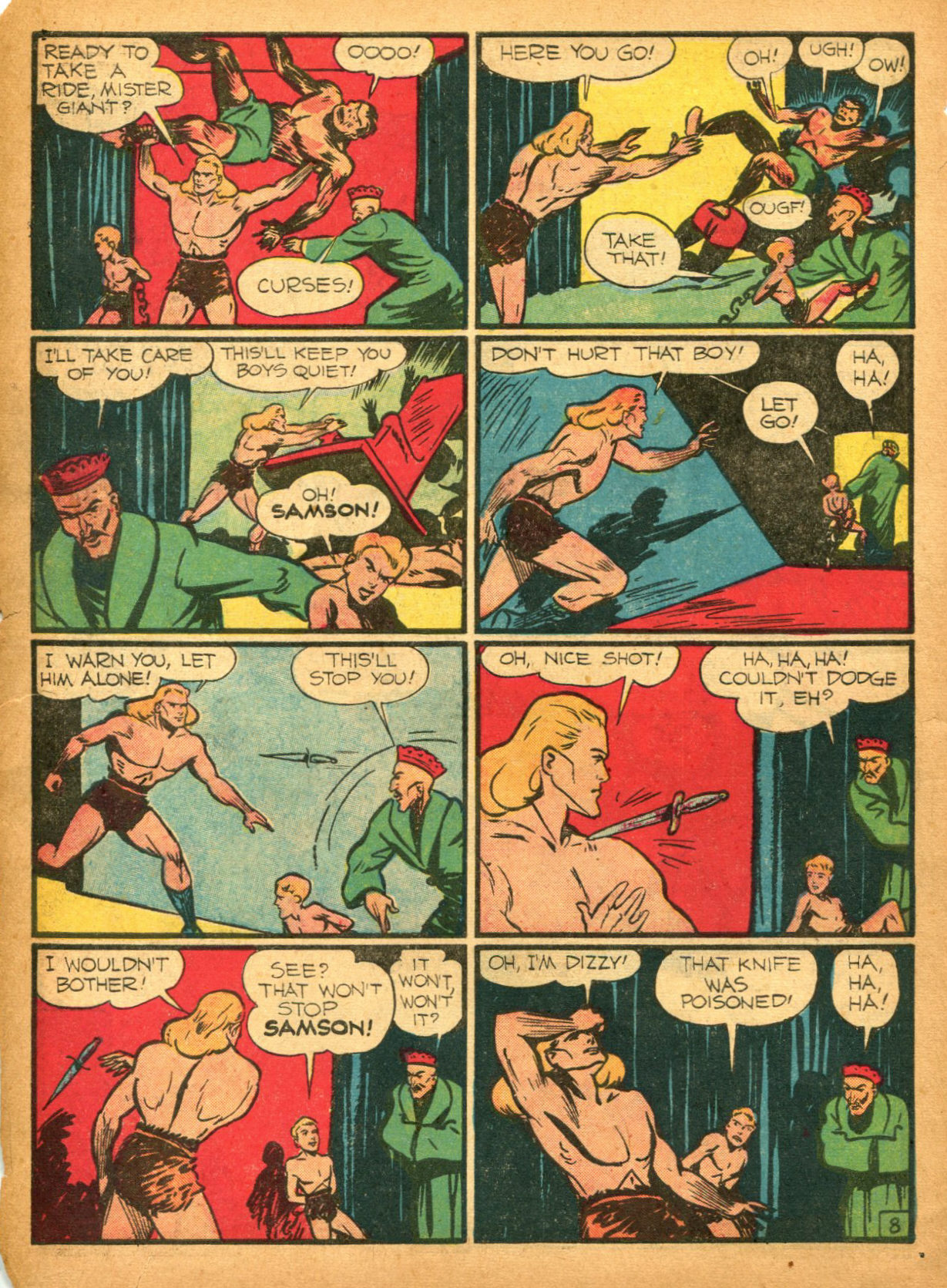 Read online Samson (1940) comic -  Issue #2 - 10