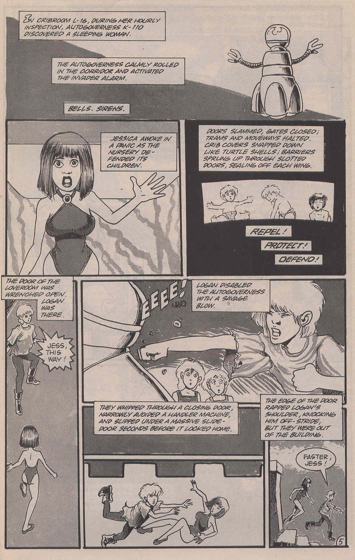 Read online Logan's Run (1990) comic -  Issue #5 - 7