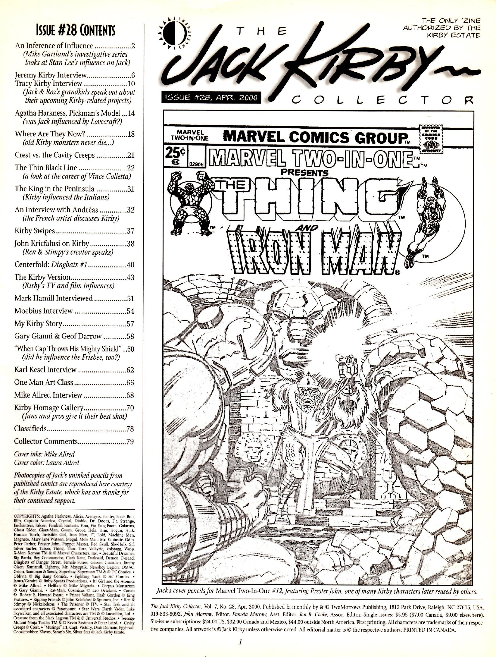 Read online The Jack Kirby Collector comic -  Issue #28 - 3