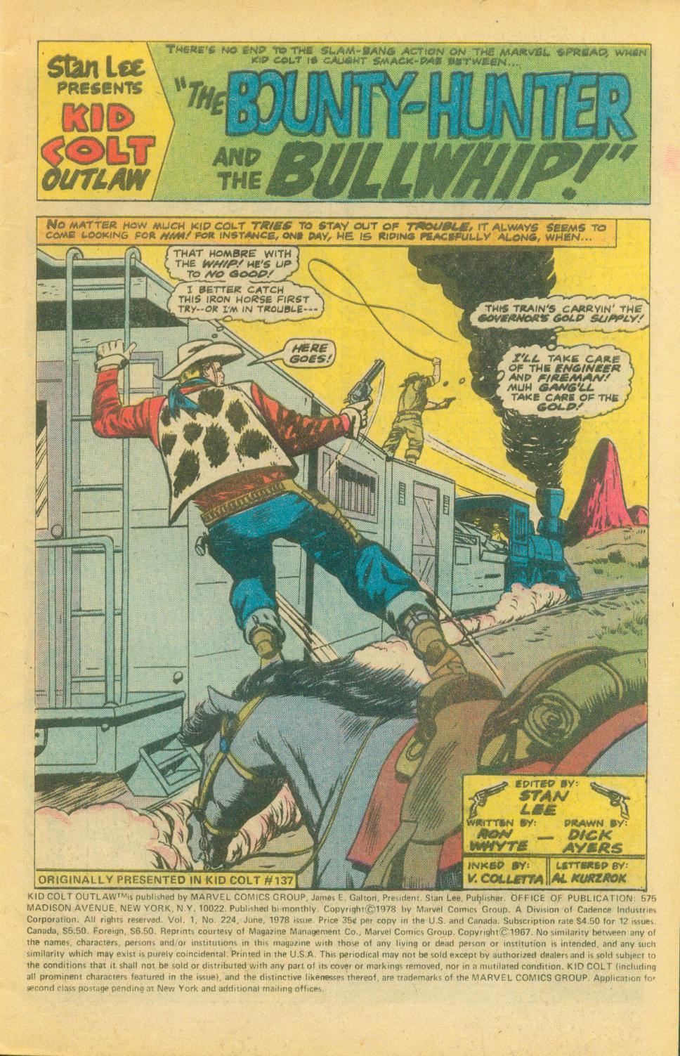 Read online Kid Colt Outlaw comic -  Issue #224 - 3