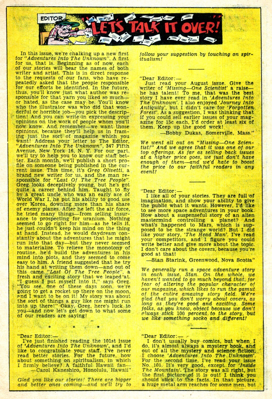 Read online Adventures Into The Unknown comic -  Issue #105 - 15