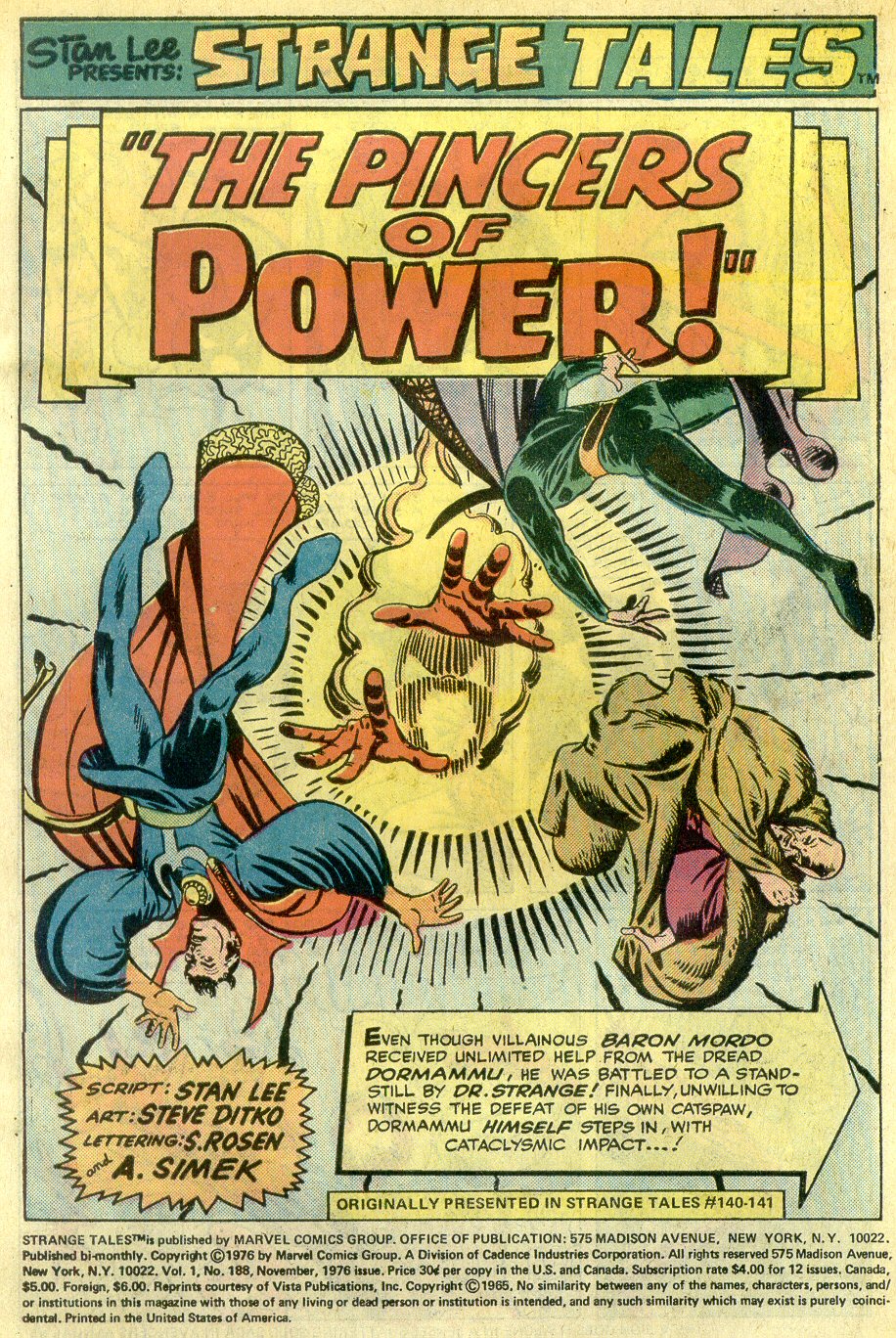 Strange Tales (1951) Issue #188 #190 - English 3