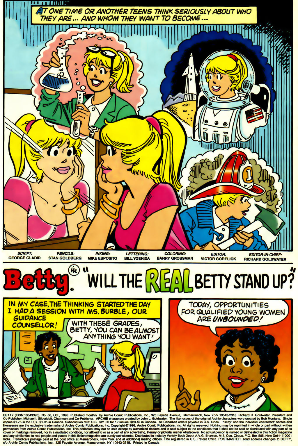 Read online Betty comic -  Issue #66 - 2