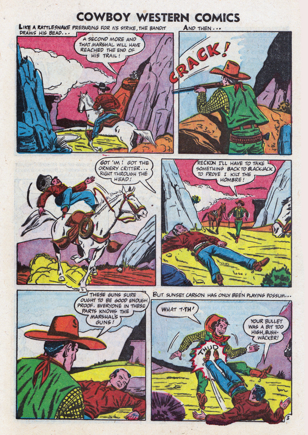 Read online Cowboy Western Comics (1948) comic -  Issue #36 - 5