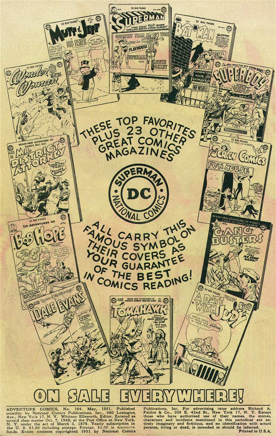 Read online Adventure Comics (1938) comic -  Issue #164 - 2