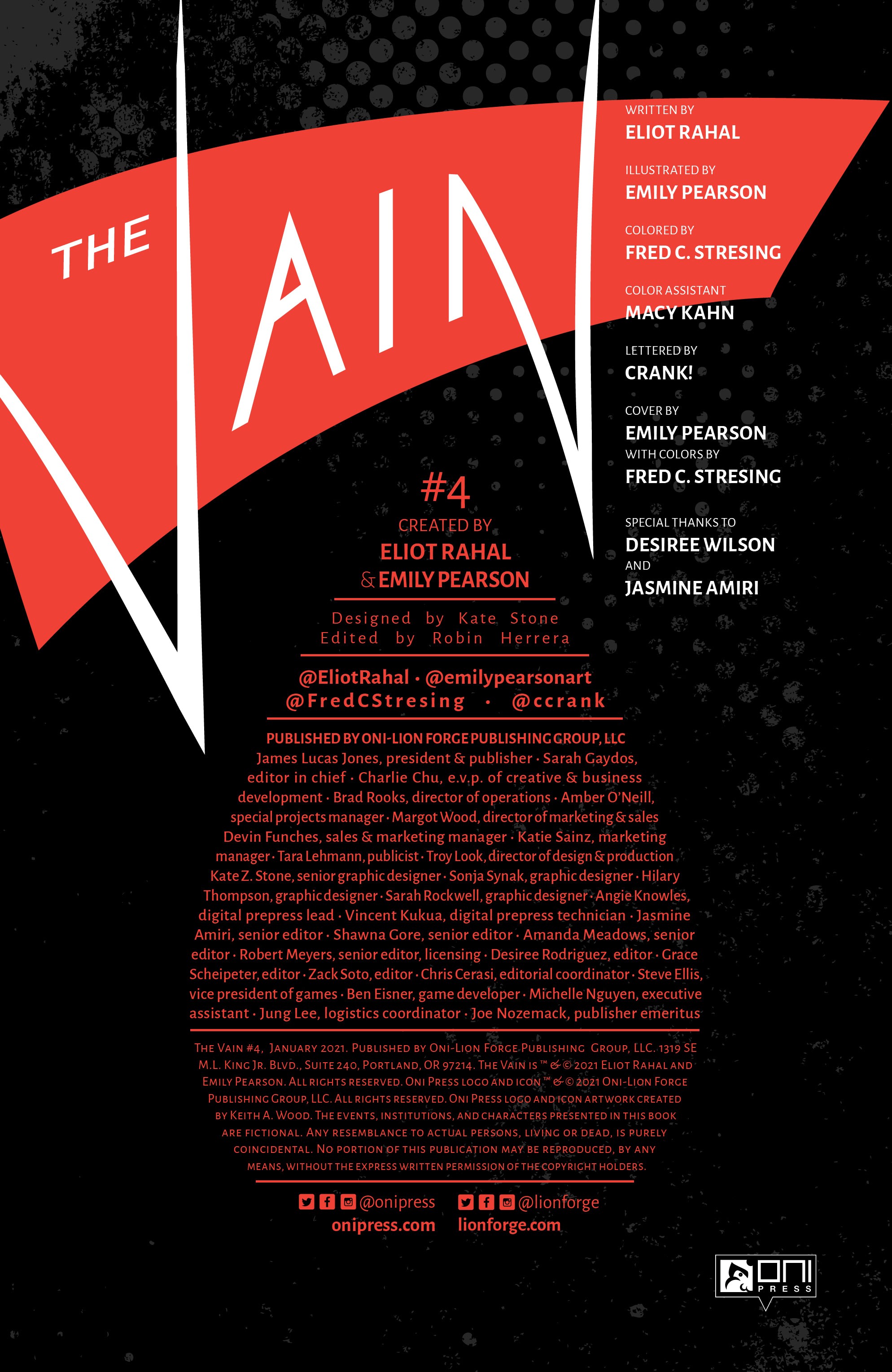 Read online The Vain comic -  Issue #4 - 2